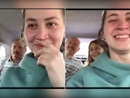 "Why Is Everyone Honking?" Russian Couple Reacts To First Car Ride In India