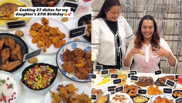 Watch: Mom Surprises Daughter With A 27-Dish Feast On Her 27th Birthday