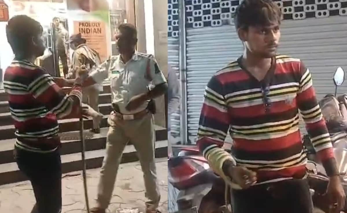 Video: Drunk Driver Threatens Cop With 'Dead' Snake In Hyderabad