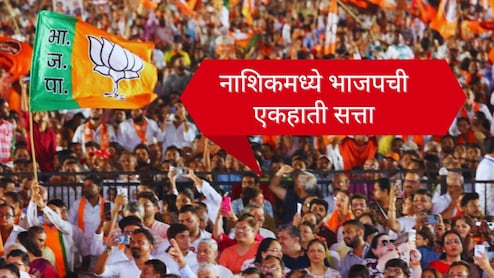 Nashik Municipal Corporation Election : नाशिकमधील मोठी राजकीय घडामोड; भाजपची एकहाती सत्ता