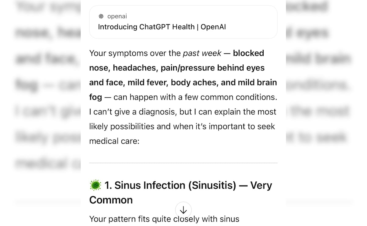ChatGPT Health very clearly says it should not be used for diagnosis