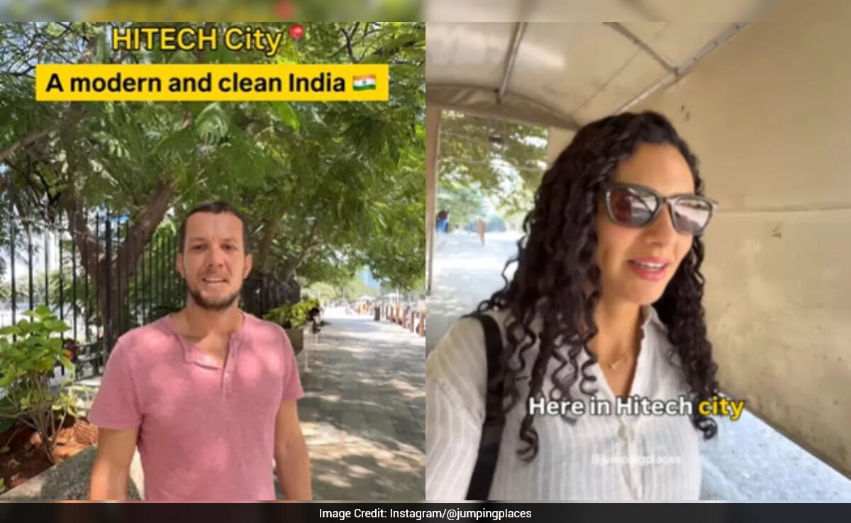 Foreign Couple Surprised by Hyderabad's Modern HITEC City