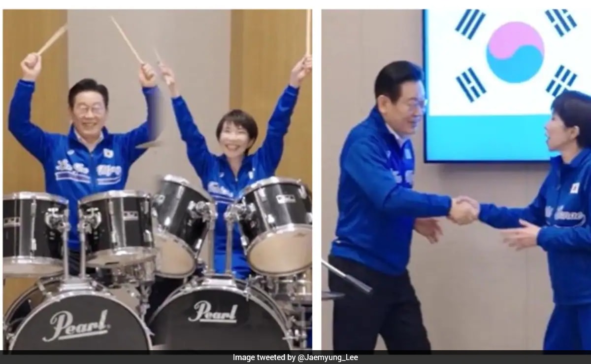 South Korea And Japan Leaders Trade Suits For Sticks, Drum Up K-Pop Hits In Viral Jam Session