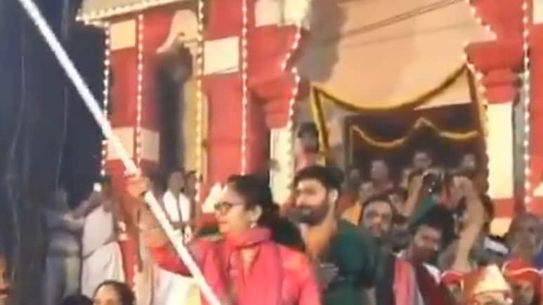 Congress Seeks Action Against Karnataka Official For Waving Saffron Flag