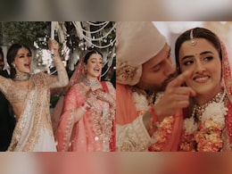Watch: Nupur Sanon Composed Bridal Entry Song <i>Aisa Milan</i> For 'Love Of Her Life' Stebin Ben