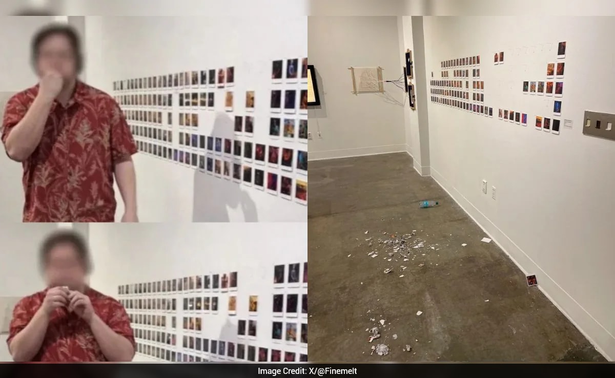 Student Eats AI Art in Protest