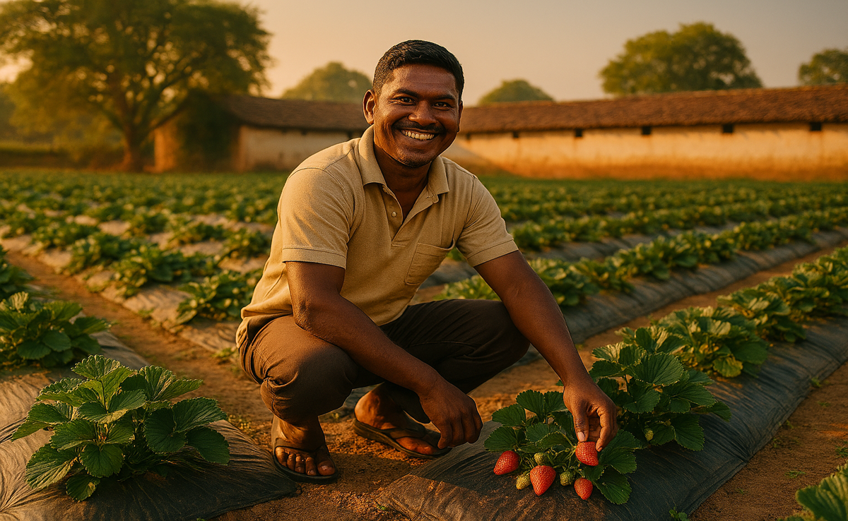 Strawberry Farming: 'धान के कटोरे' में स्ट्रॉबेरी की मिठास; नई खेती अपनाकर किसान ने ऐसे बढ़ाई अपनी कमाई