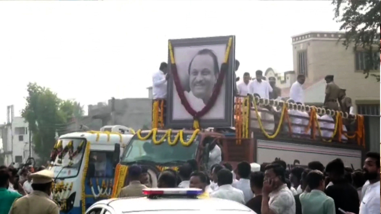 Ajit Pawar's Funeral Procession Route Changed Due To Uncontrollable Crowd