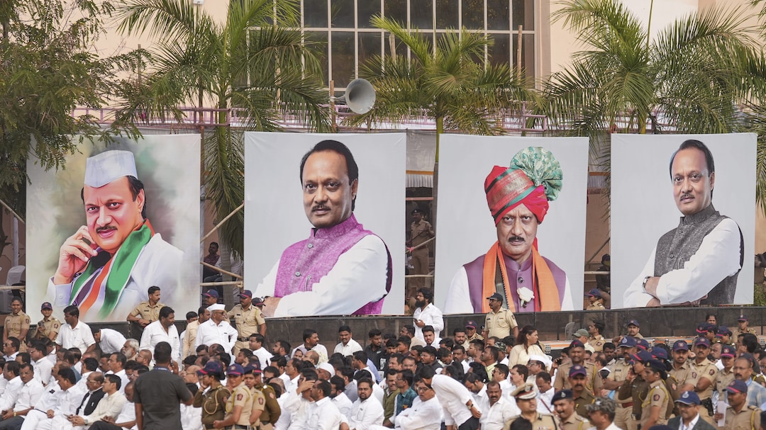 Ajit Pawar Funeral Live Updates: Maharashtra Dy CM's Sons Parth and Jay Perform Last Rites Rituals