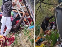 सीकर में 40 लोगों से भरी टाटा खाई में गिरी, जीणमाता से हर्ष भैरव जा रहे थे सभी श्रद्धालु