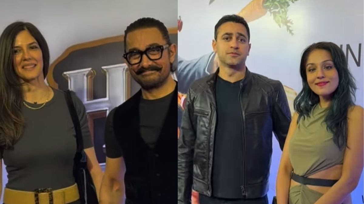 Pics: Aamir Khan-Gauri, Imran-Lekha Walk Hand-In-Hand To The Screening Of <i>Happy Patel</i>