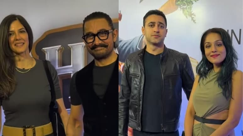 Pics: Aamir Khan-Gauri, Imran-Lekha Walk Hand-In-Hand To The Screening Of <i>Happy Patel</i>