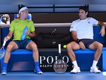 Roger Federer Practises With Casper Ruud Ahead Of Exhibition Match At Australian Open 2026