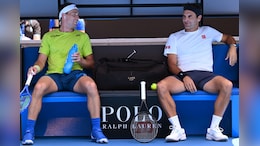 Roger Federer Practises With Casper Ruud Ahead Of Exhibition Match At Australian Open 2026