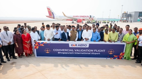 Andhra Airport Test Flight Triggers Credit War Between Political Parties