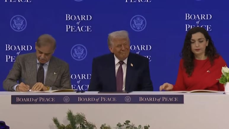 Trump Unveils Board Of Peace On Gaza, Which Has Pak Among Members