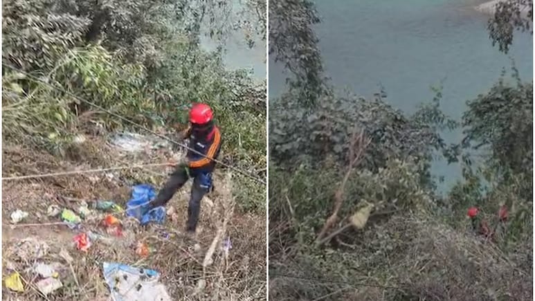 रुद्रप्रयाग में 100 मीटर गहरी खाई में गिरी बोलेरो, एक शख्&zwj;स का शव बरामद, वाहन की तलाश जारी