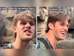 भारत घूमने आए ऑस्ट्रेलियाई शख्स ने मंदिर में लगाया 'जय श्री राम' का जयकारा, लोगों ने दिया साथ, वीडियो देख यूजर्स बोले- इसका आधार कार्ड बनवाओ..