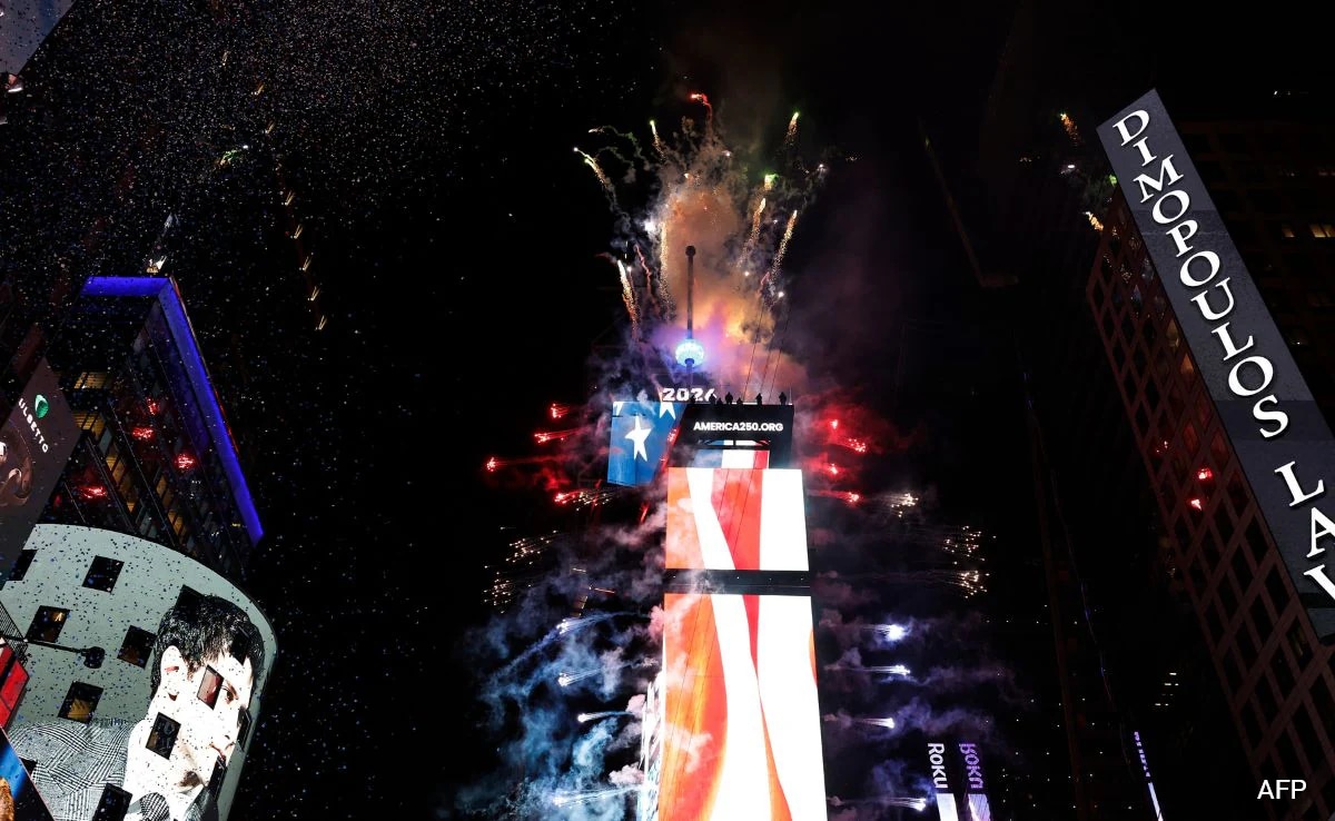 Watch: Times Square Ball Drop Rings In 2026 In New York City