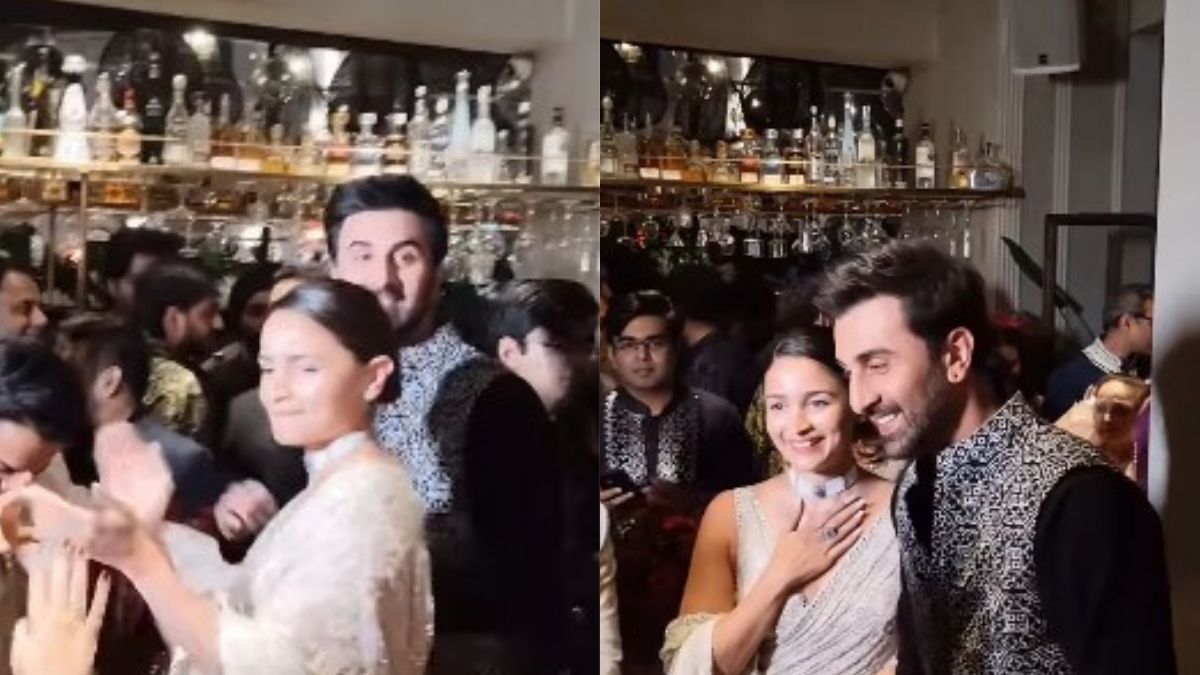 Viral: Alia Bhatt And Ranbir Kapoor Match Their Steps To <i>Dhol</i> Beats At Friend's Reception