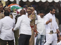 Ajit Pawar Cremated With Full State Honours, Parth and Jay Light Their Father's Funeral Pyre | Watch