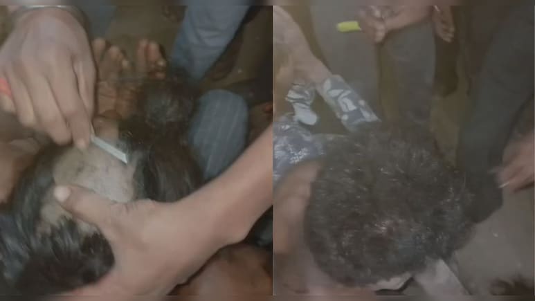 गौतस्&zwj;करी के आरोपियों को तालीबानी सजा! 4 युवकों का कराया मुंडन; भौंह और आधी मूंछे भी काटी