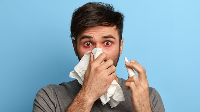 A blocked nose indicates congestion in the sinuses