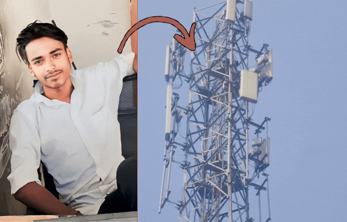 VIDEO: 'प्रेमिका से शादी करवाओ...', 100 फीट ऊंचे टावर पर चढ़ा प्रेमी, कूदने की दी धमकी