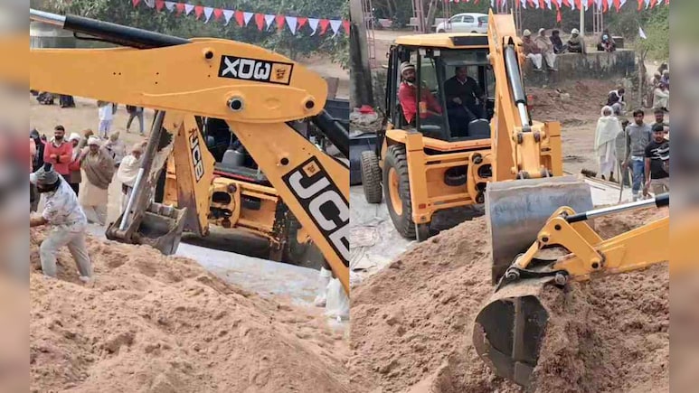 राजस्थान का अजब-गजब प्रसाद : जब JCB मशीनों ने तैयार किया&nbsp;651 क्विंटल चूरमा, वीडियो देख रह जाएंगे दंग