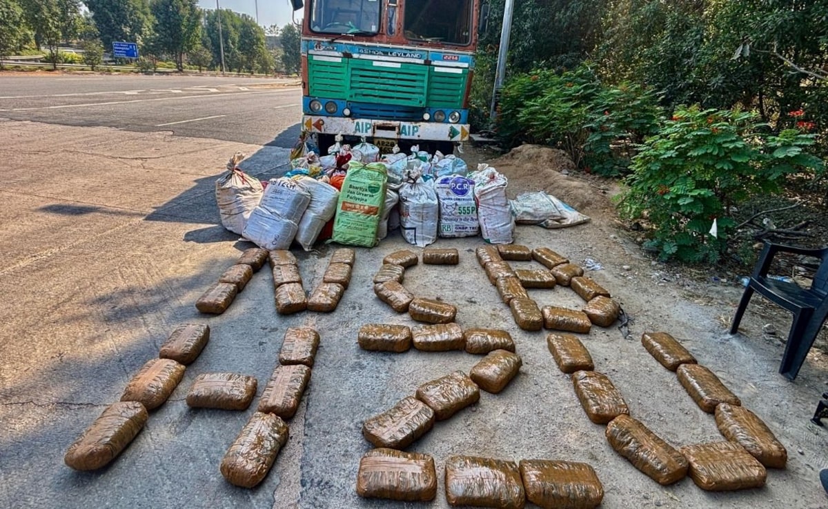 Modified Truck Carrying 813 Kg Of Ganja Seized In Hyderabad, 3 Arrested
