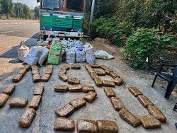 Modified Truck Carrying 813 Kg Of Ganja Seized In Hyderabad, 3 Arrested