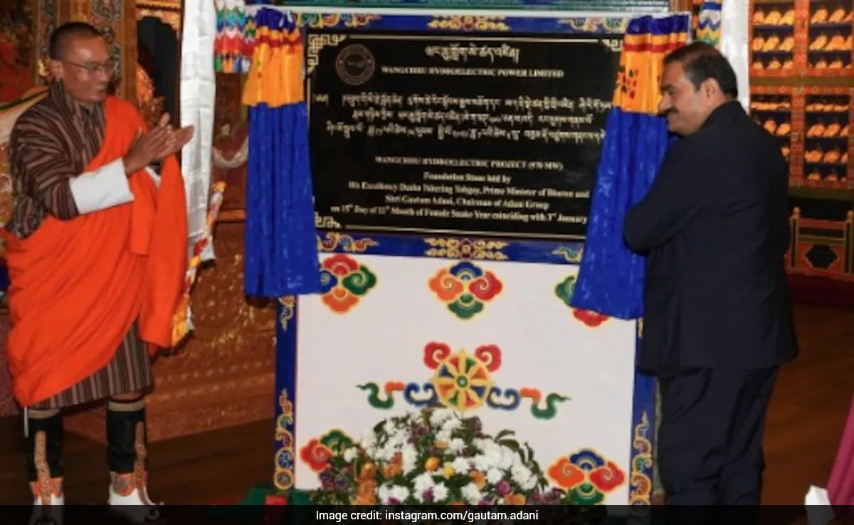 Gautam Adani Visits Bhutan, Discusses Hydropower Projects and Partnership with PM Tobgay