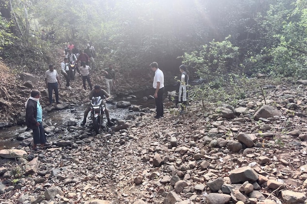 Bijapur Collector IAS Sambit Mishra and CEO Namrata Choube in Abujhmad