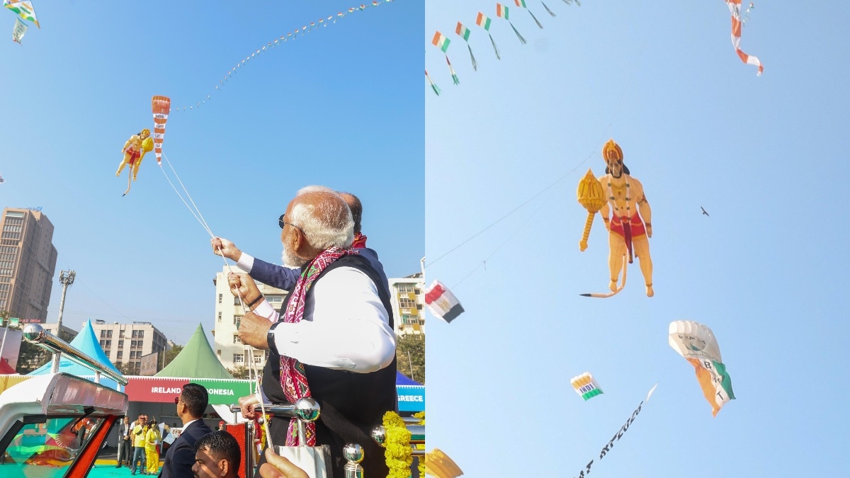 पीएम मोदी संग मर्ज़ ने साथ उड़ाई पतंग, साबरमती रिवरफ्रंट पर दिखा दिव्य नजारा, देखें VIDEO