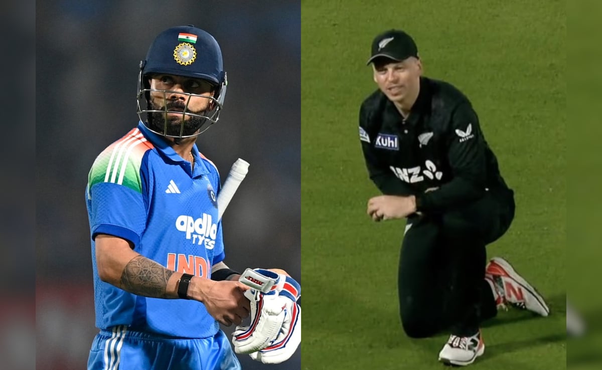 Watch: Virat Kohli Denied 85th Ton By New Zealand Captains Stunning Catch; Vadodara Crowd Shell-Shocked