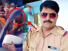 वर्दी हो गई नतमस्तक... SHO ने कानपुर में सांसद के छुए पैर, VIDEO वायरल होते ही भड़के लोग