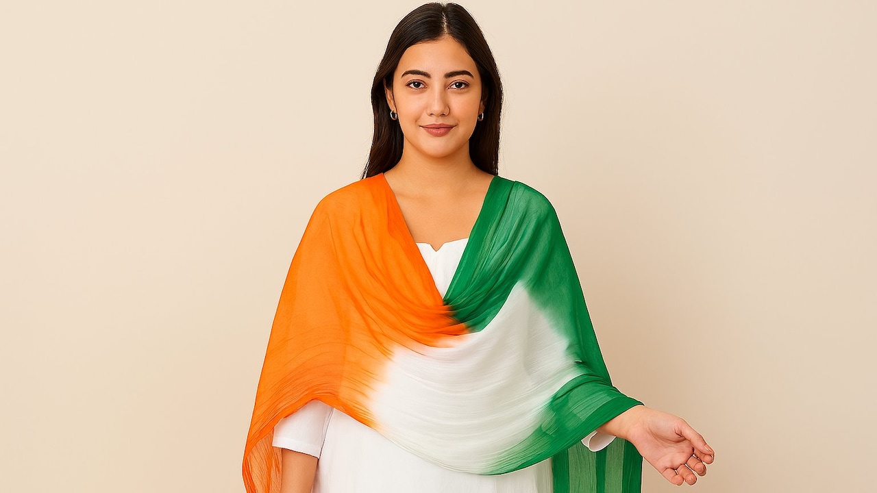 Tiranga Color Dupatta for Women's Republic Day Look