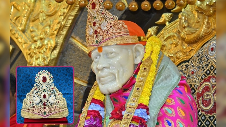 Shirdi News: वर्षाच्या पहिल्याच दिवशी साईचरणी  80 लाखांचा मुकुट अर्पण; कोण आहे दानशूर साईभक्त?
