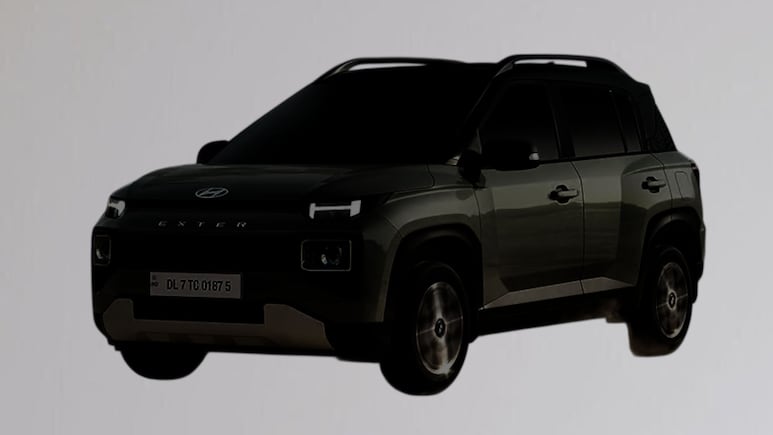 Hyundai Exter Facelift Spied On Test - Here's What Tata Punch Rival Gets