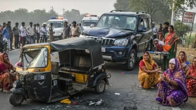 Buldhana Accident: मोठी दुर्घटना! भरधाव क्रुझरने ऑटोरिक्षाला उडवले; भीषण अपघातात 7 महिला गंभीर जखमी