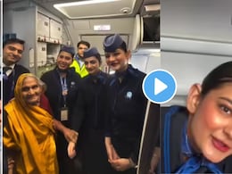 मुलाने वृद्ध आईला पहिल्यांदाच विमानात नेलं..भावनिक व्हिडीओ पाहून लोक म्हणाले, "आजीने जमीन तुमच्या नावावर.."