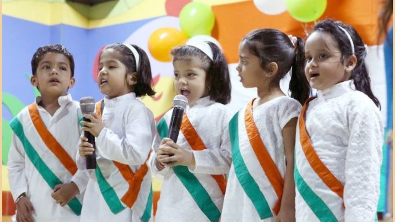 Children dressed in patriotic fancy dress outfits for Republic Day 2026