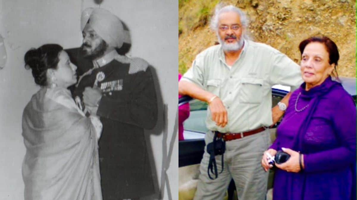 Brigadier Bal with his wife, Indra Bal.