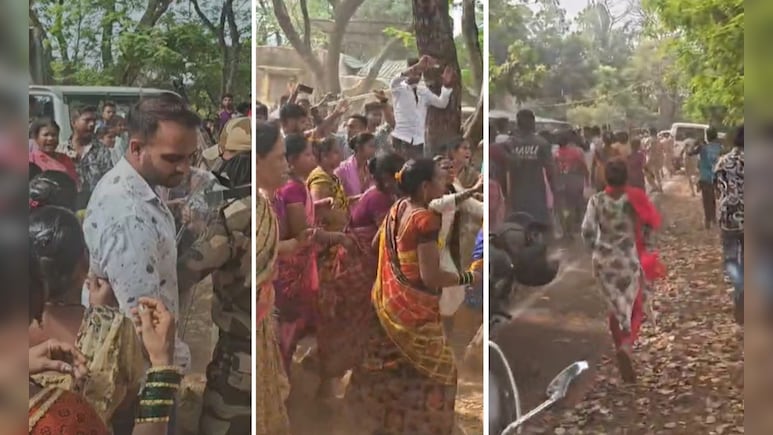 मुंबई में अतिक्रमण हटाने गई थी पुलिस, लोगों ने खदेड़ दिया-Video