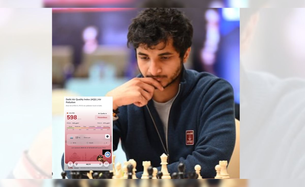 Chess Grandmaster Vidit Gujrathi Highlights Delhi's Hazardous Air Quality and Public Concern