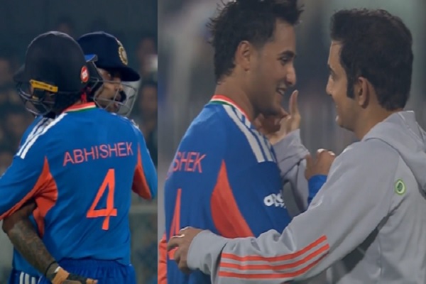 60 गेंद में जीत, गौतम गंभीर की खुशी का ठिकाना न रहा, अभिषेक की थपथपाई पीठ, सूर्या को लगाया गले