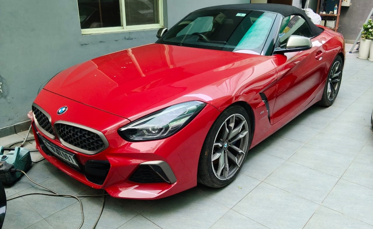 Image of Anurag Dwivedis BMW Z4 seized by ED