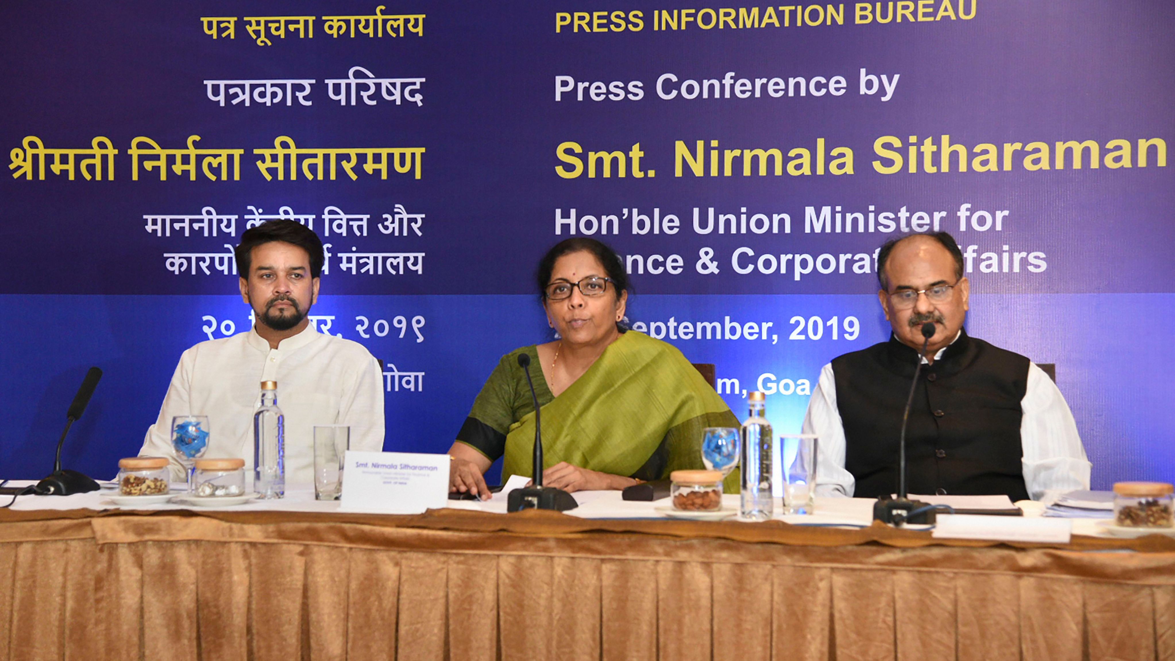 Nirmala Sitharaman Press Conference: Government Slashes Taxes For India Inc. In Unexpected Move