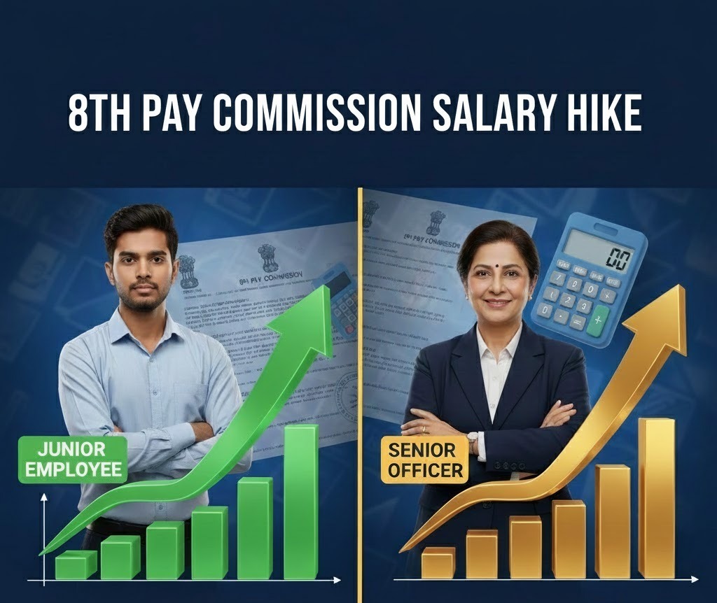 8th Pay Commission: जूनियर या सीनियर किसकी सैलरी में आएगा कितना बड़ा उछाल? देखें लेवल 1 से 18 तक का पूरा कैलकुलेशन