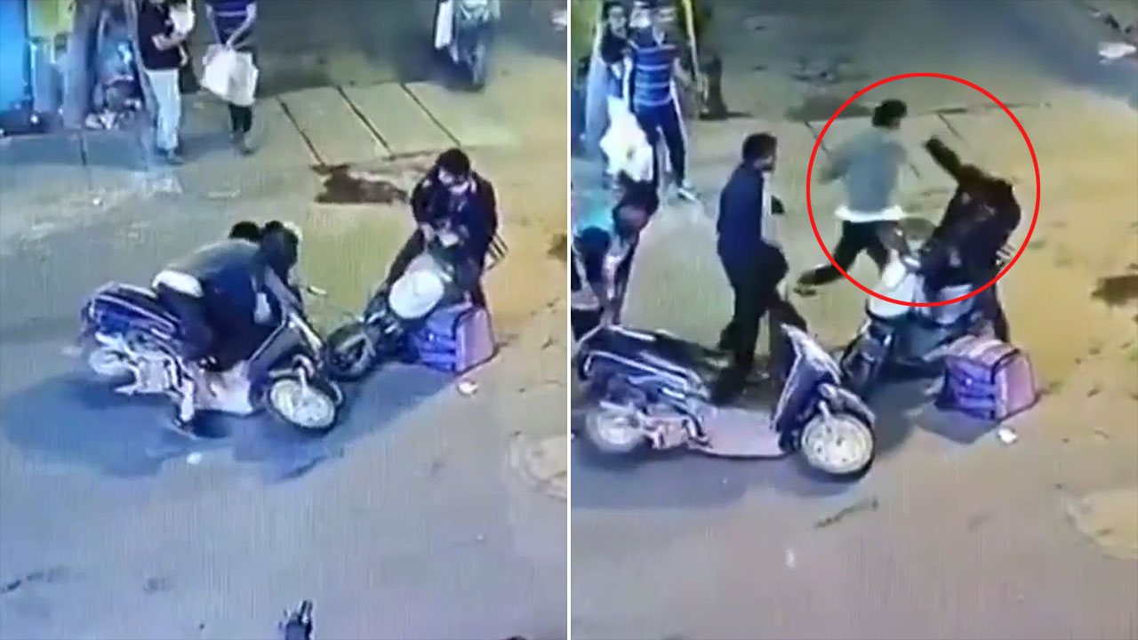 On Camera, 2 Men On Scooter Assault Zepto Rider In Bengaluru After Collision